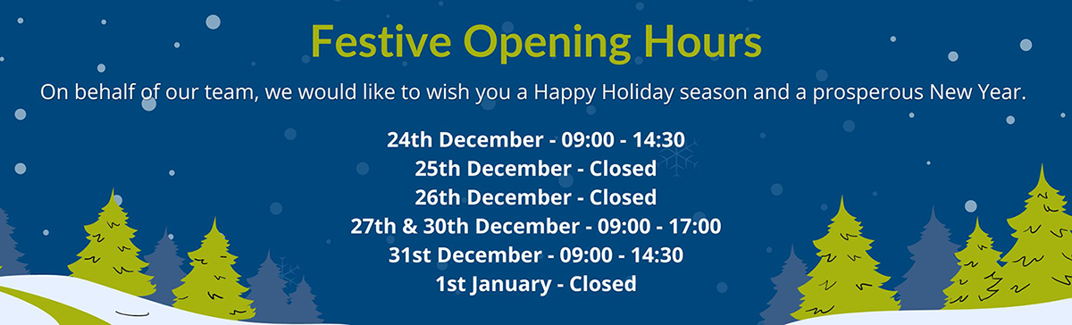 Festive Greeting & Opening Hours